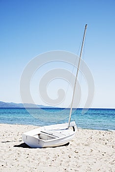 Spiaggia del Poetto beach in Sardinia, Italy photo