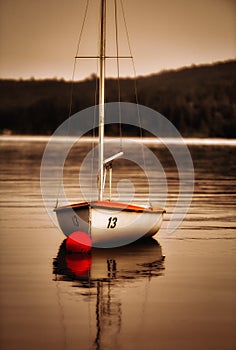 Sailboat at sunset