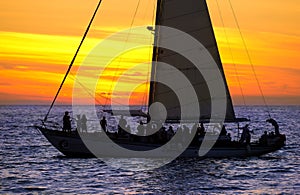 Sailboat Sunset Party People