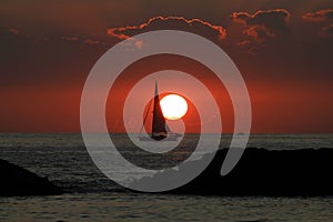 Sailboat and the Sunsetting 7