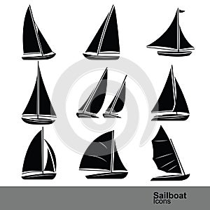 Sailboat vector