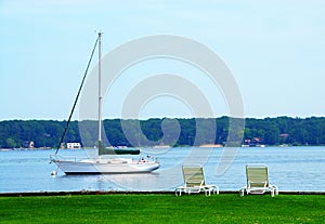 Sailboat White Lake Michigan