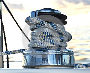 Sailboat winch