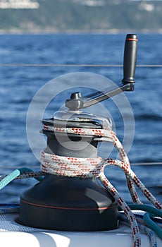 Sailboat winch