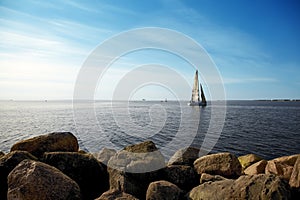 Afternoon sailing on the Baltic Sea