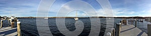 Sailboats in Connecticut harbor