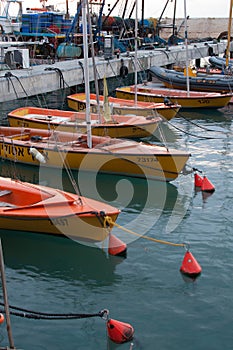 Sailboats Docked in Port - Old Jaffa, Israel