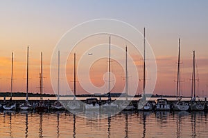 Sailboats in fishing port - Dragor Denmark