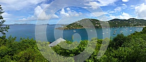 Sailboats in Great Cruz Bay, St. John, USVI, Caribbean