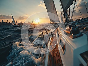 Sailboats in the Hamble River image