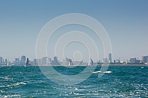 Sailboats at Long Beach Harbor