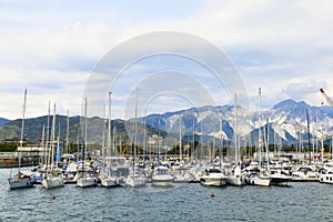 Sailboats port