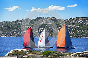 Sailboats Racing