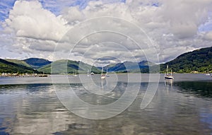 Sailboats on The River Clyde