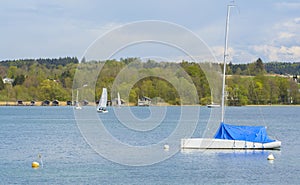 Sailboats on Starnberger See, Germany