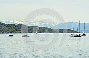 Sailboats on Starnberger See, Germany