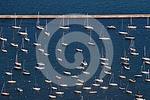 Sailboats â€“ aerial view