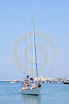 sailer in the sea photo