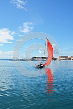 Sailin in Split port