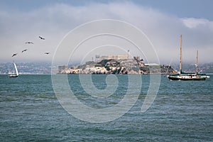 Sailing around the bay with views to admire.