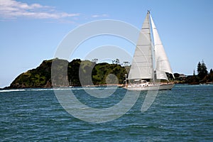 Sailing in the Bay of Islands,New Zealand