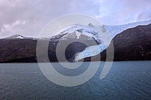 Glacier Italia in Tierra del Fuego, Beagle Channel, Alberto de Agostini National Park in Chile photo