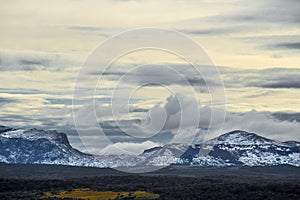 Sailing through the Beagle Channel, at the southern tip of South America, Argentina and Chile