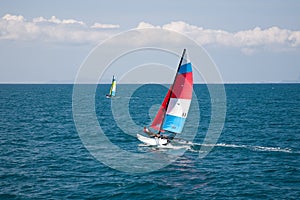 Navegación un barco 