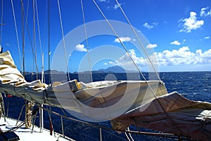 Sailing boat Caribbean