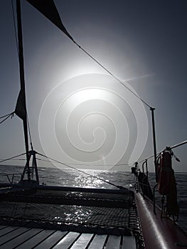 Sailing boat deck, Tenerife