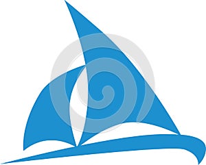 Sailing boat icon