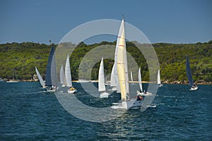 Sailing boat journey