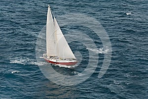 Sailing boat journey