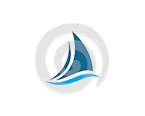 Sailing boat logo