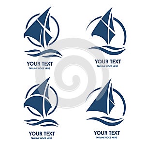 Sailing boat logo