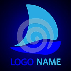 Sailing boat logo
