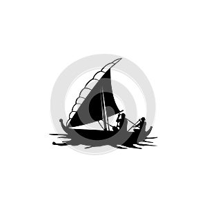 Sailing boat  Logo Template vector icon illustration