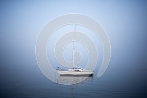 Sailing Boat in the Mist