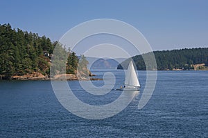 Sailing boat at Puget Sound