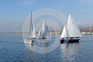 Sailing boat race