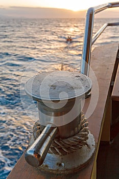 Sailing Boat Rigs with Ocean Landscape