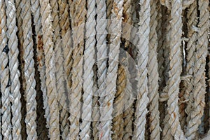 Sailing boat ropes for use background