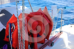 Sailing boating in ocean, ship at sea close up high quality image luxury experience