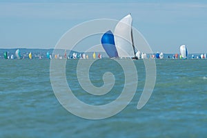 Sailing boats compete on 54.th Kekszalag championship
