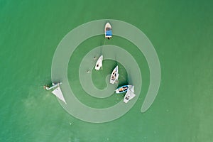 Sailing boats in Lake Balaton