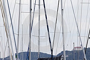 Sailing boats at Lake Balaton