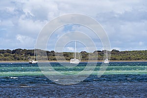 Sailing boats in the Port of Pelican, American River