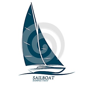 Sailing boats vector