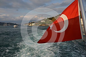 Sailing on the Bosphorus in Istanbul