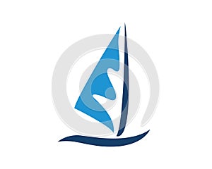 Sailing Catamaran and Sail Boat Symbol